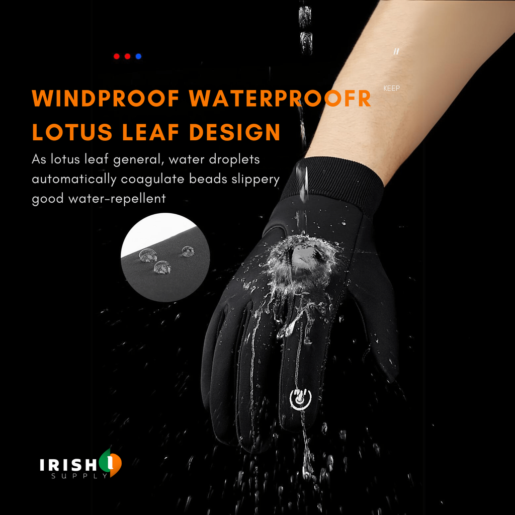 Waterproof Winter Gloves with Touchscreen Fingers Cycling Thermal Grip and Windproof Cuffs - Image 3