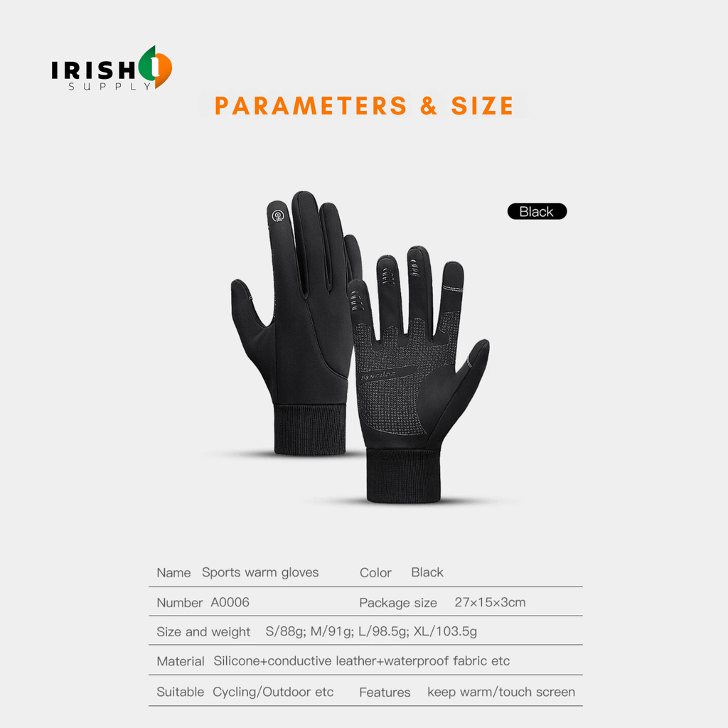 Waterproof Winter Gloves with Touchscreen Fingers Cycling Thermal Grip and Windproof Cuffs - Image 5