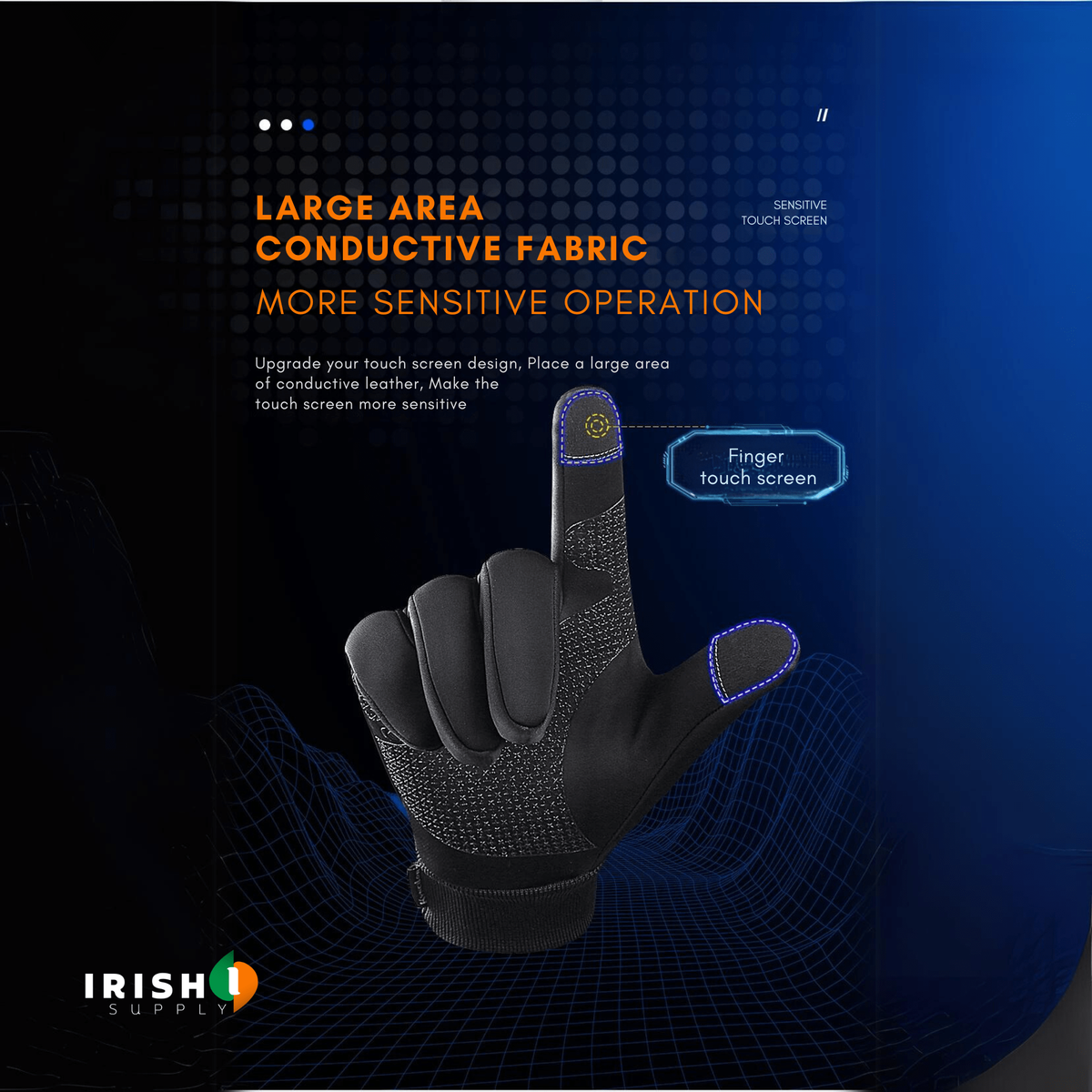 Waterproof Winter Gloves with Touchscreen Fingers Cycling Thermal Grip and Windproof Cuffs - Image 7