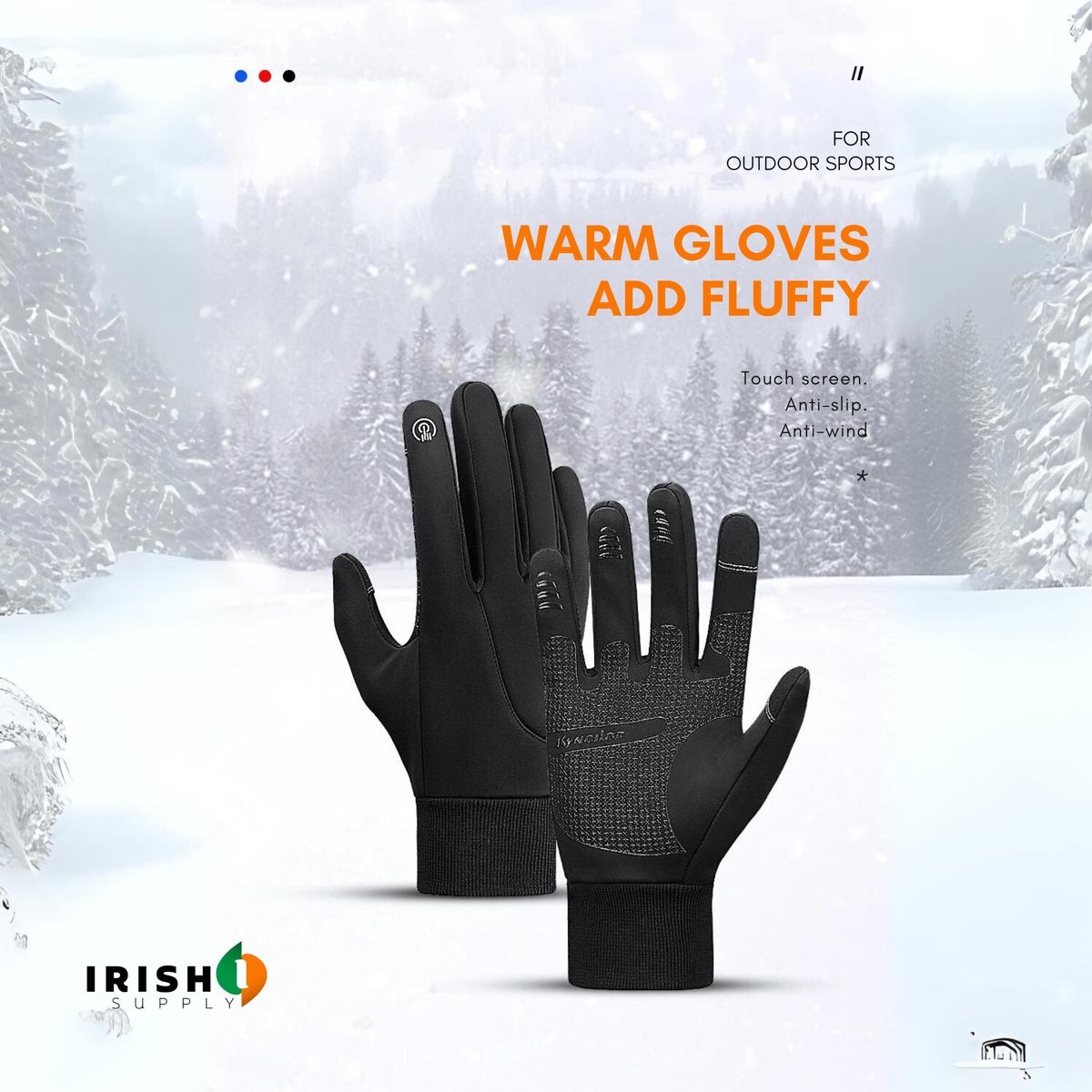 Waterproof Winter Gloves with Touchscreen Fingers Cycling Thermal Grip and Windproof Cuffs - Image 8