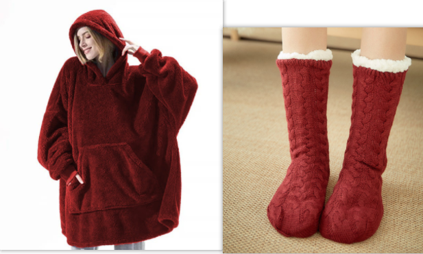 Wearable Blanket Hoodie for Newborn Infant and with Oversized Fleece and Kangaroo Pocket - Image 20