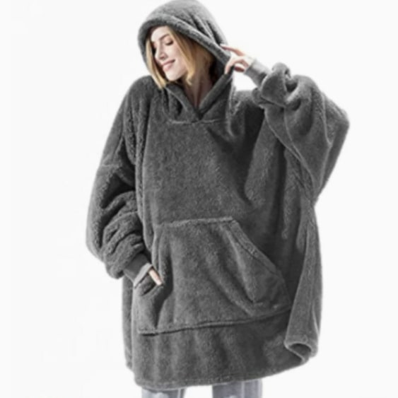 Wearable Blanket Hoodie for Newborn Infant and with Oversized Fleece and Kangaroo Pocket - Image 25