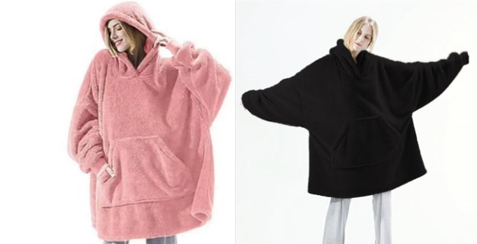 Wearable Blanket Hoodie for Newborn Infant and with Oversized Fleece and Kangaroo Pocket - Image 31