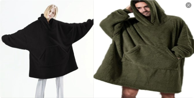 Wearable Blanket Hoodie for Newborn Infant and with Oversized Fleece and Kangaroo Pocket - Image 32