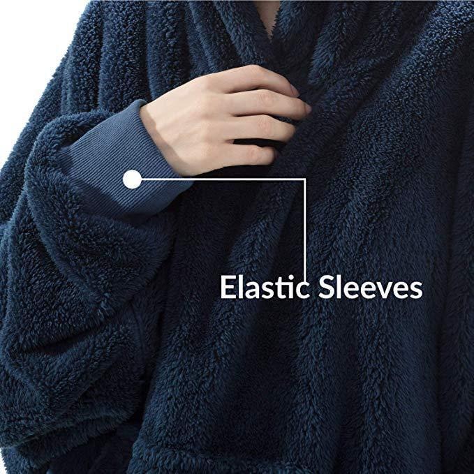 Wearable Blanket Hoodie for Newborn Infant and with Oversized Fleece and Kangaroo Pocket - Image 33