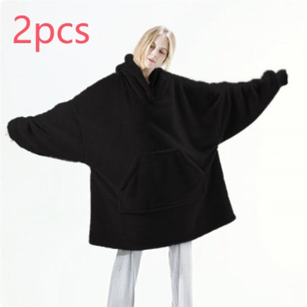 Wearable Blanket Hoodie for Newborn Infant and with Oversized Fleece and Kangaroo Pocket - Image 37