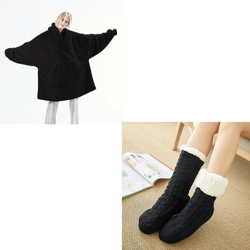 Wearable Blanket Hoodie for Newborn Infant and with Oversized Fleece and Kangaroo Pocket - Image 39