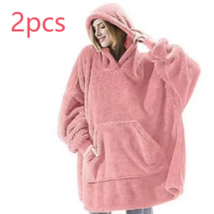 Wearable Blanket Hoodie for Newborn Infant and with Oversized Fleece and Kangaroo Pocket - Image 41