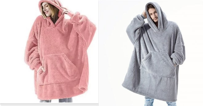 Wearable Blanket Hoodie for Newborn Infant and with Oversized Fleece and Kangaroo Pocket - Image 43