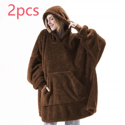 Wearable Blanket Hoodie for Newborn Infant and with Oversized Fleece and Kangaroo Pocket - Image 45