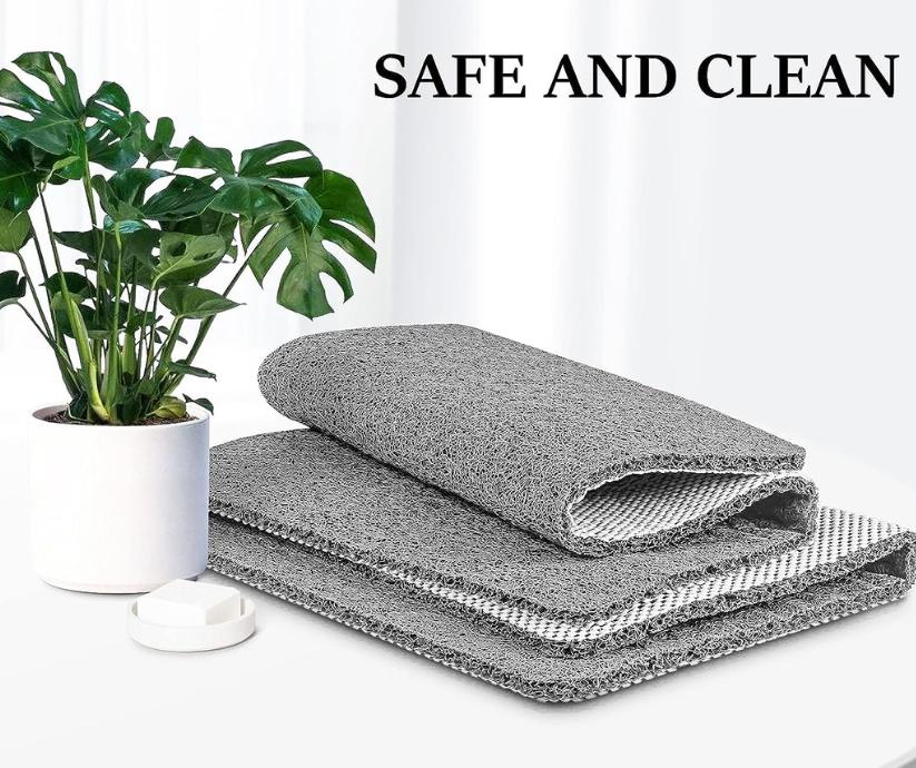 Anti-Slip Shower Mat Quick-Drain Bathroom Floor Mat
