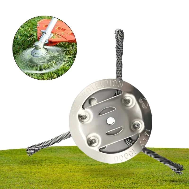 Weed Trimmer Head and Grass Replacement for Electric with Heavy-Duty Twisted Steel Wire - Image 1