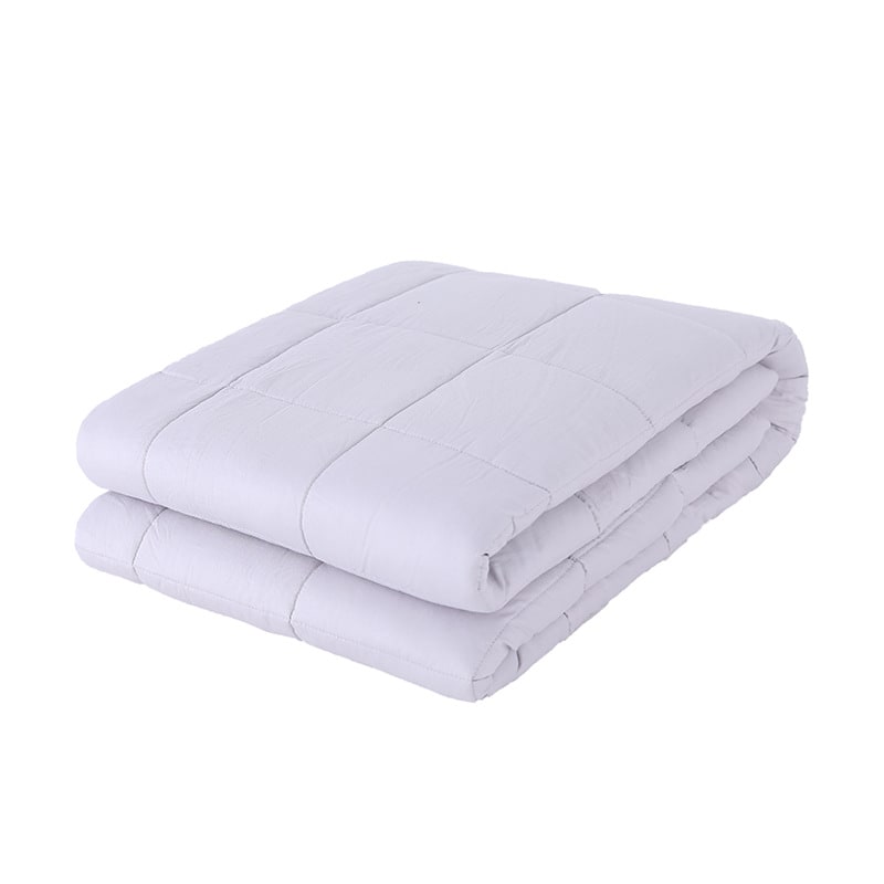 Weighted Blanket for Sleep and Stress Relief with Quilted Cotton Design Throw - Image 2