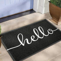 Welcome Mat Outdoor with PVC Loop Texture and Non-Slip Rubber Backing Cat - Image 1