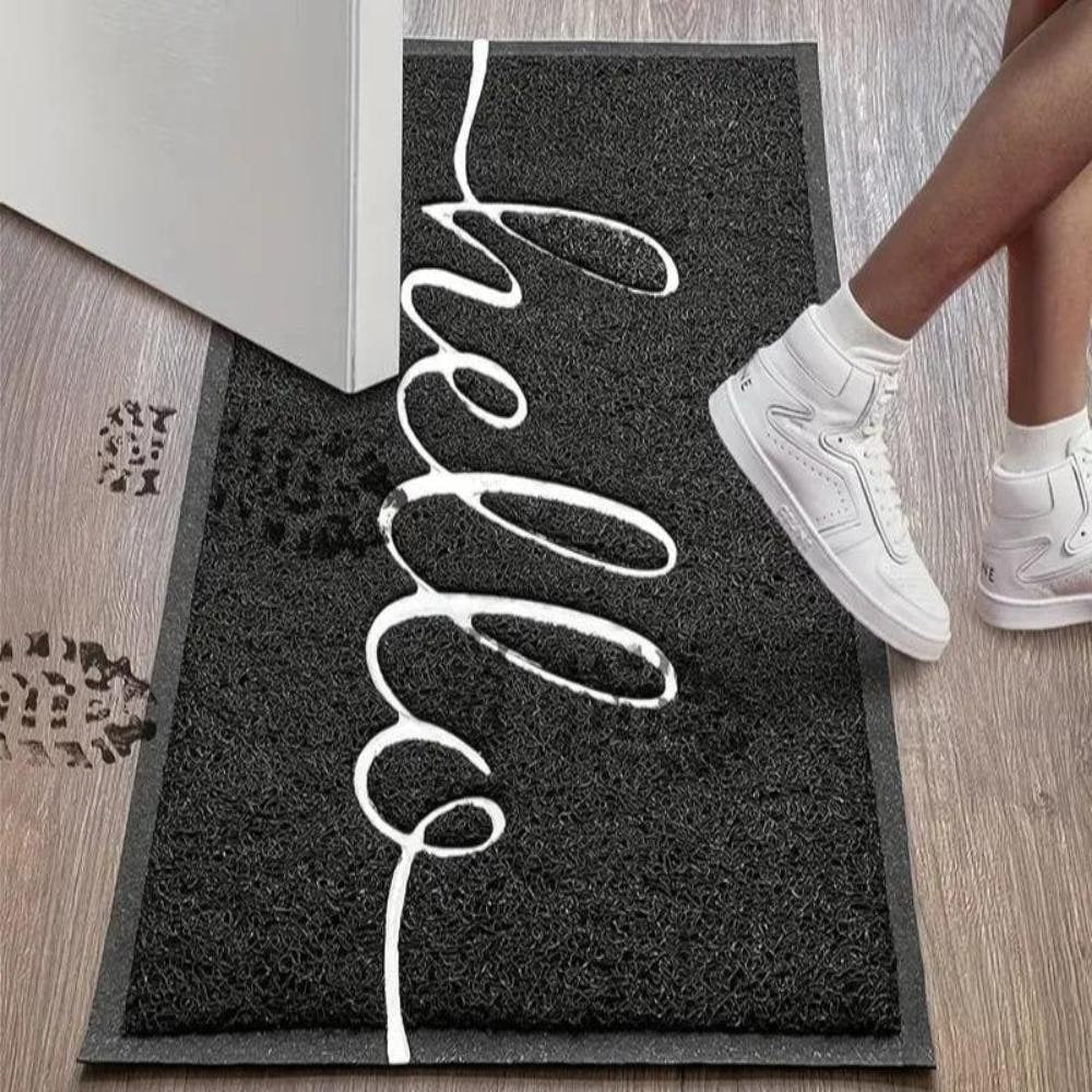 Welcome Mat Outdoor with PVC Loop Texture and Non-Slip Rubber Backing Cat - Image 2
