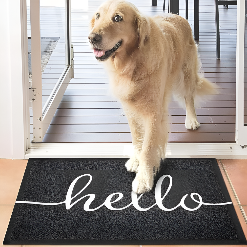 Welcome Mat Outdoor with PVC Loop Texture and Non-Slip Rubber Backing Cat - Image 4
