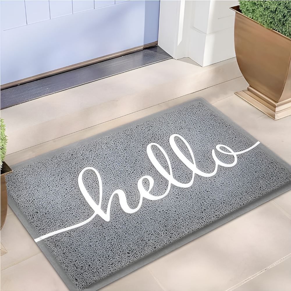Welcome Mat Outdoor with PVC Loop Texture and Non-Slip Rubber Backing Cat - Image 5
