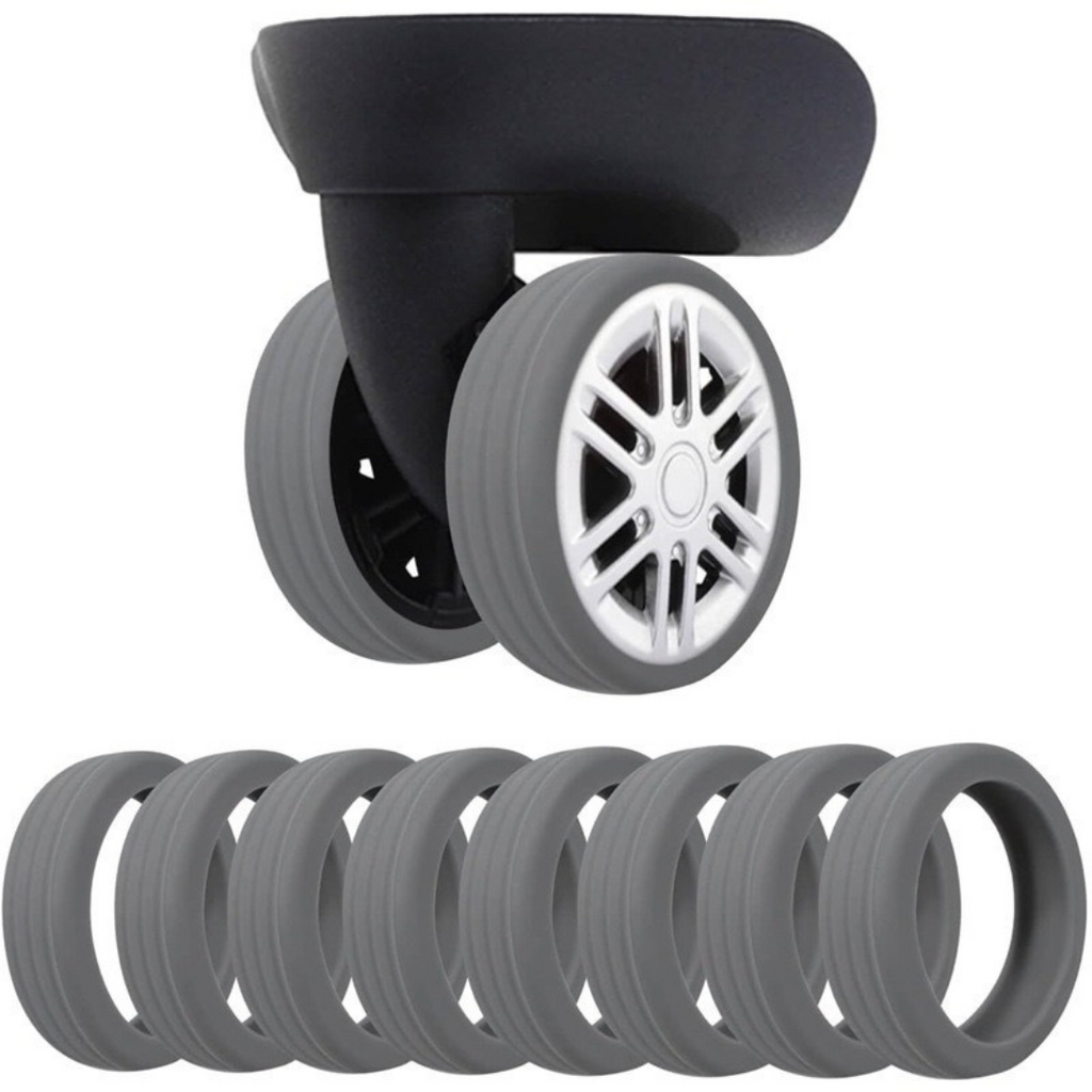 Wheel Covers Luggage Silicone Tire Tread Textured Grip Travel Suitcase Protectors - Image 10