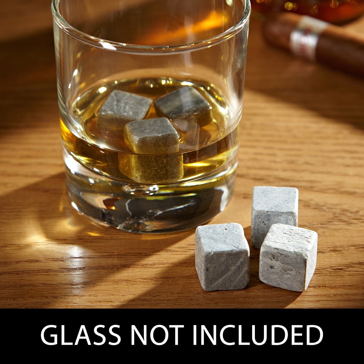 Whiskey Cubes Ice and Soapstone Stones with Reusable Chilling Rocks Set of 9 Cool - Image 2