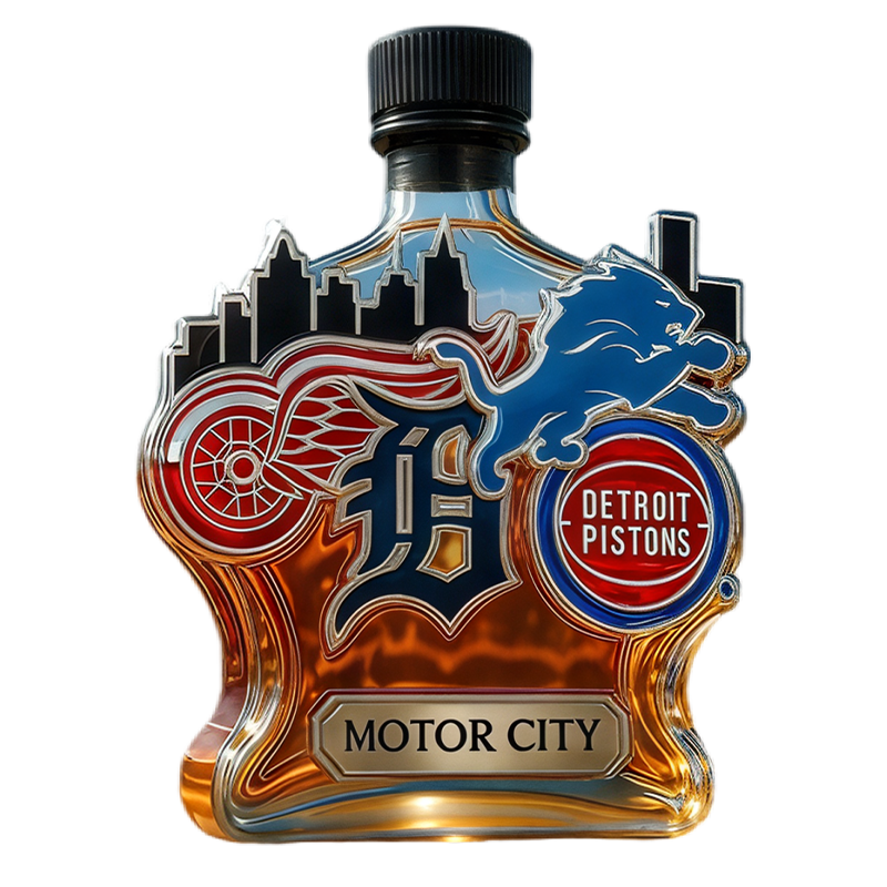 Whiskey Decanter Glass Sports Football Shaped Clear Gift - Image 2
