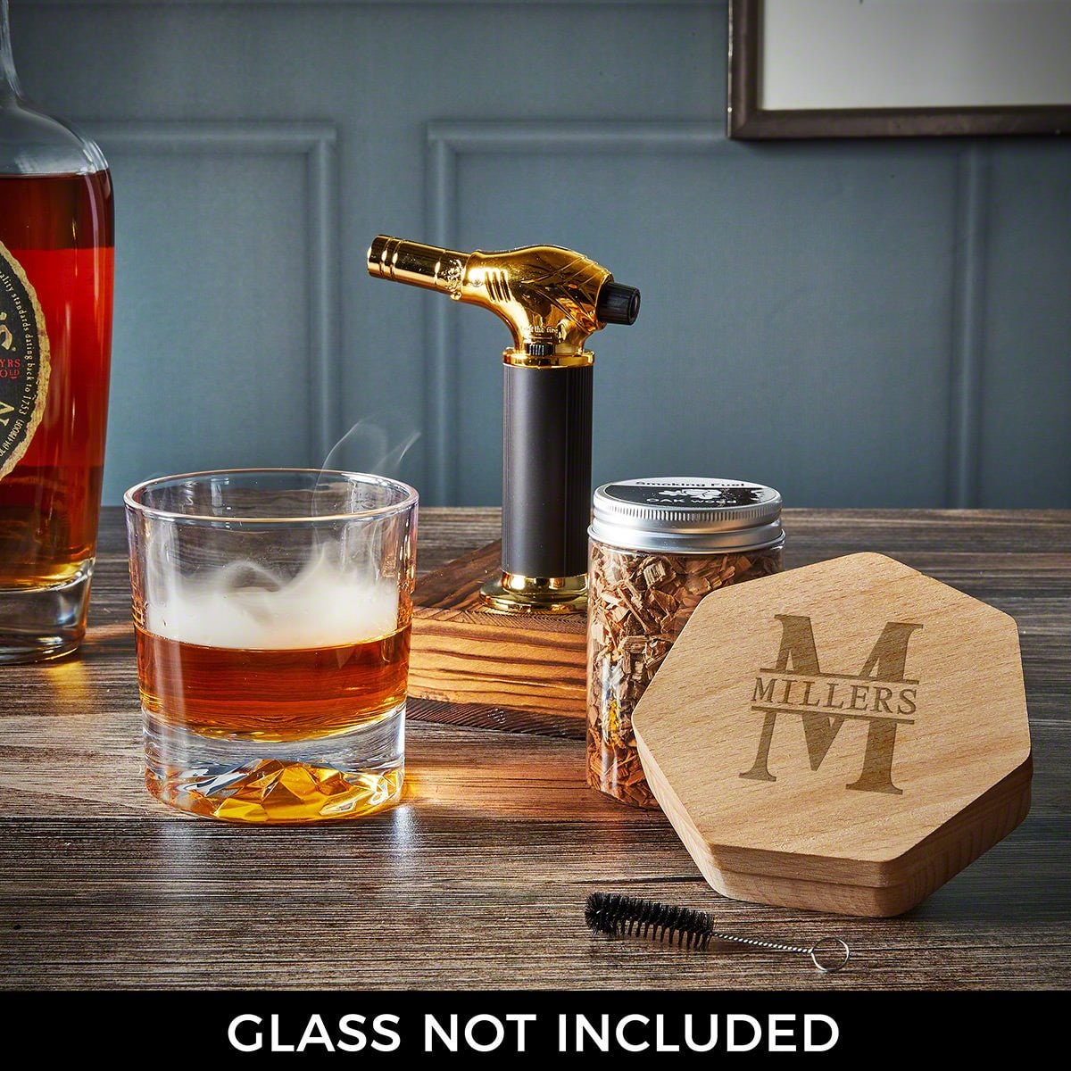 Whiskey Smoker Kit and Cocktail with Wooden Hexagonal Design for Smoked Old Fashioned Drinks - Image 5