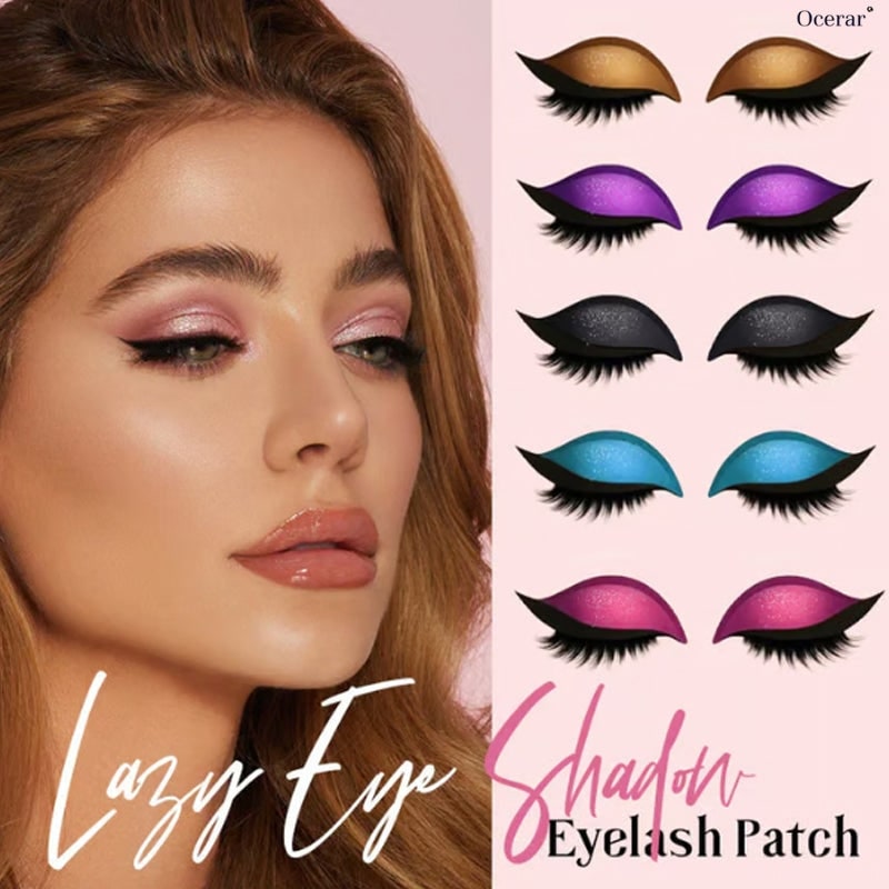 Winged Eyeliner Stickers with False Lashes and Glitter Eyeshadow - Image 1