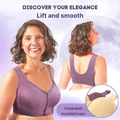 Wireless Front Closure Bra Seamless Molded Cups Wide Band - Image 1