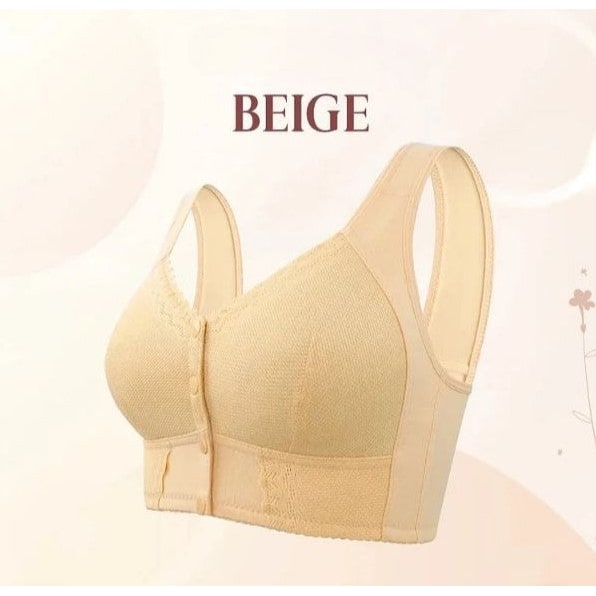 Wireless Front Closure Bra Seamless Molded Cups Wide Band - Image 10