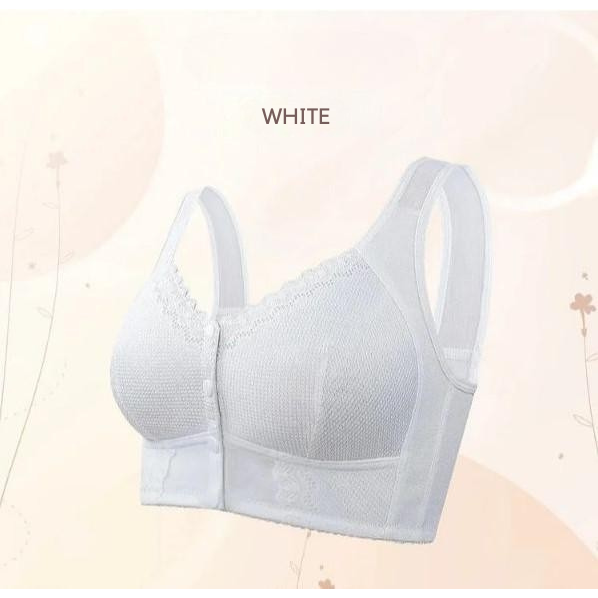 Wireless Front Closure Bra Seamless Molded Cups Wide Band - Image 12