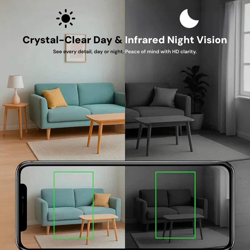 Wireless Mini Security Camera for House System with Night Vision and Hidden Compact Design - Image 3