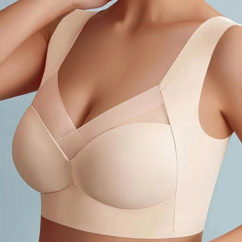 Wireless Push Up Bra Comfort Seamless Mesh Removable Pad Wide Strap No Wire - Image 10