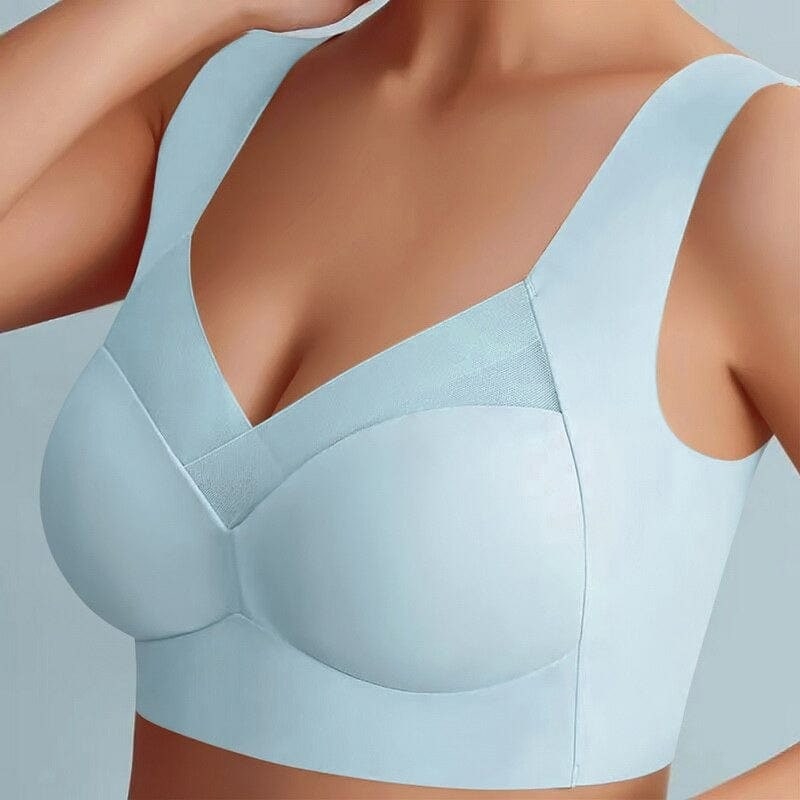 Wireless Push Up Bra Comfort Seamless Mesh Removable Pad Wide Strap No Wire - Image 11