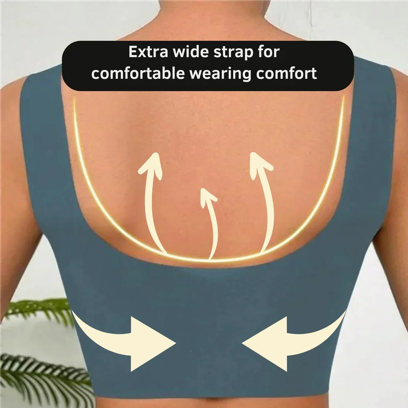 Wireless Push Up Bra Comfort Seamless Mesh Removable Pad Wide Strap No Wire - Image 3