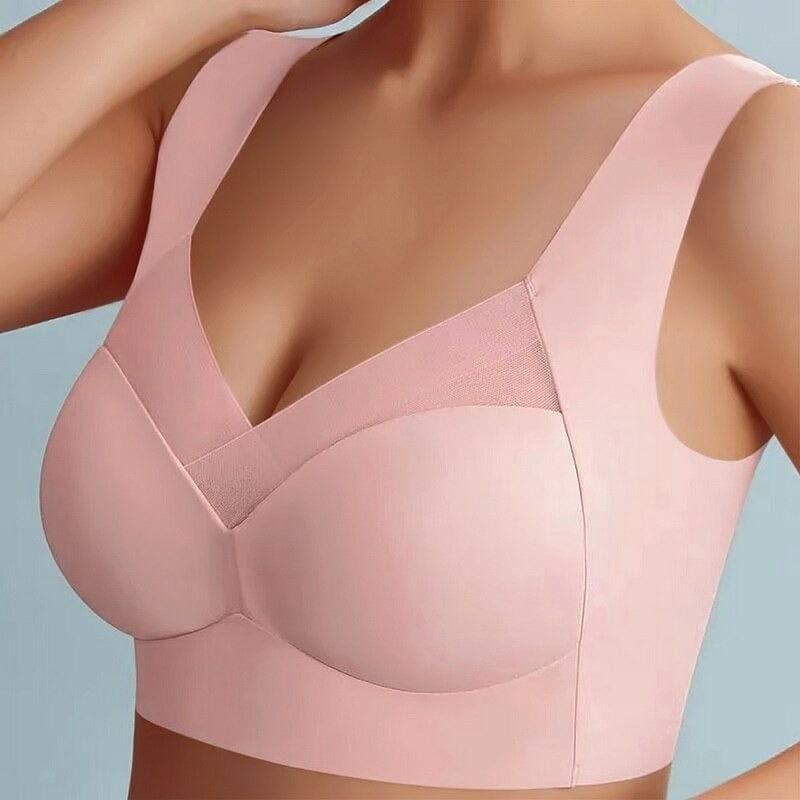 Wireless Push Up Bra Comfort Seamless Mesh Removable Pad Wide Strap No Wire - Image 9