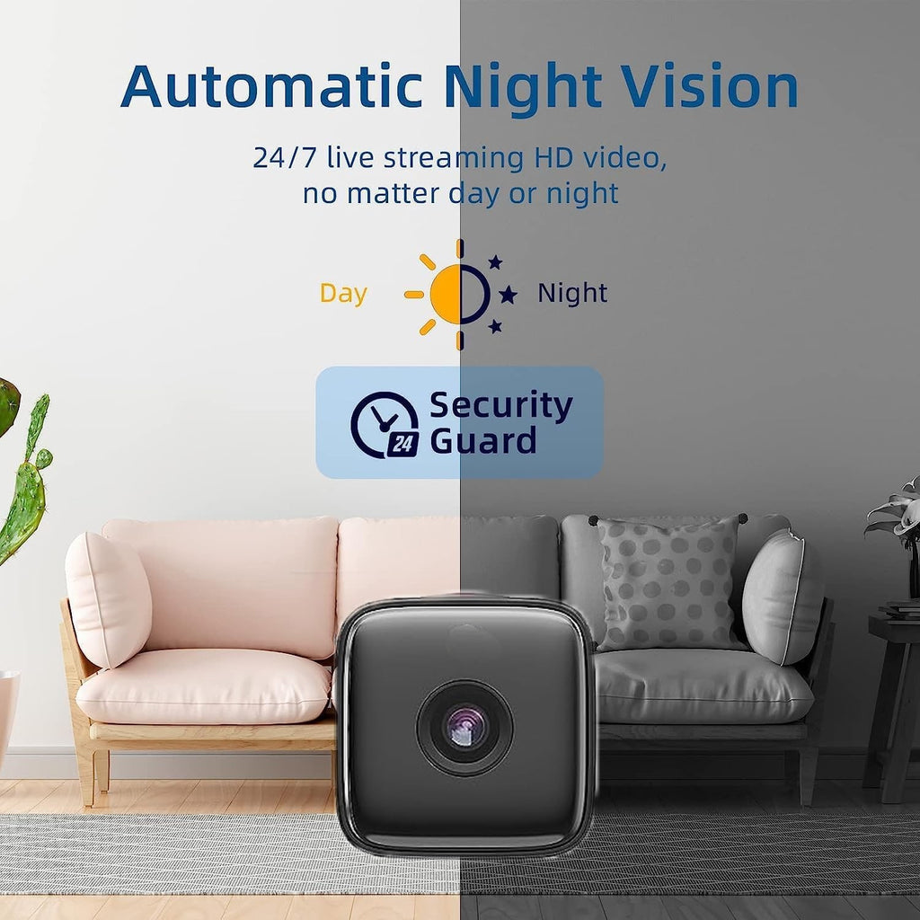 Wireless Security Camera Indoor Mini Spy Night Vision Motion Detection - Image 3