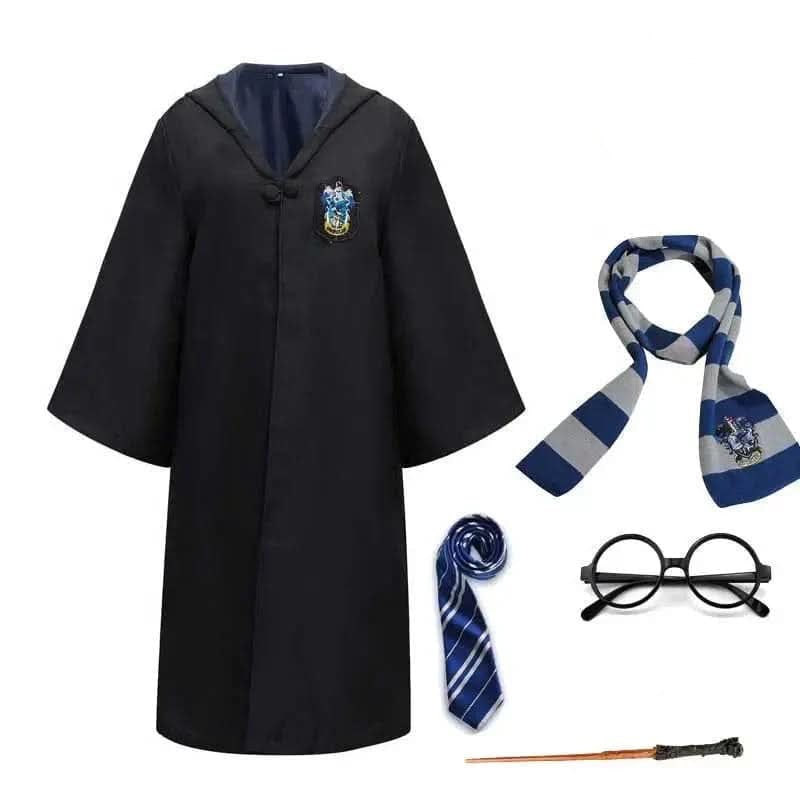 Wizard Costume Robe Hooded Embroidered Ankle Length - Image 10