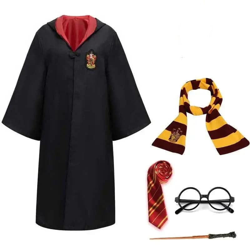 Wizard Costume Robe Hooded Embroidered Ankle Length - Image 7