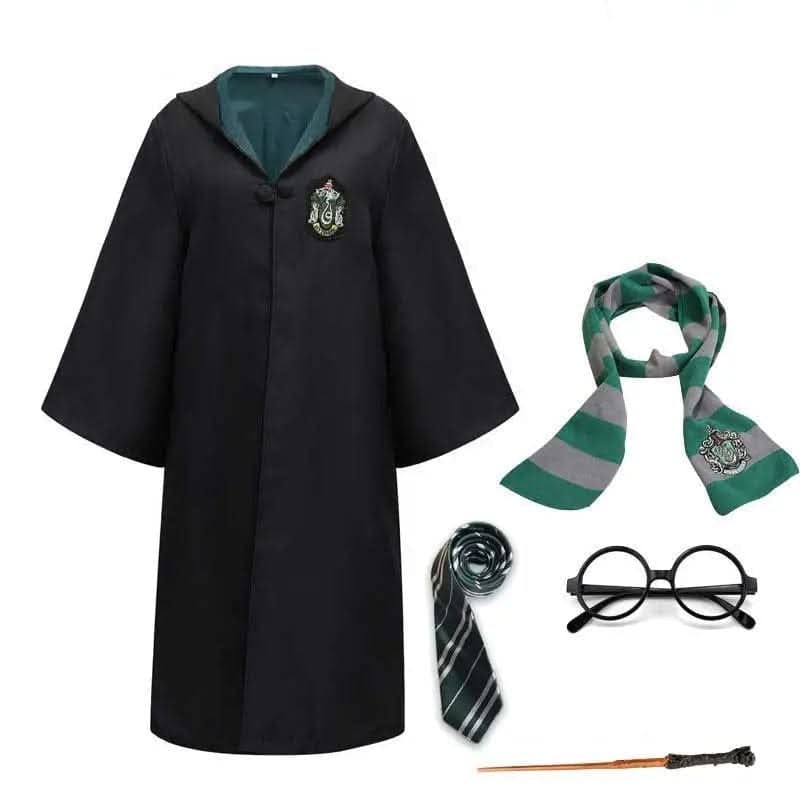 Wizard Costume Robe Hooded Embroidered Ankle Length - Image 8