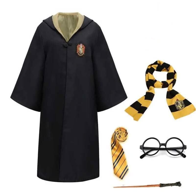 Wizard Costume Robe Hooded Embroidered Ankle Length - Image 9