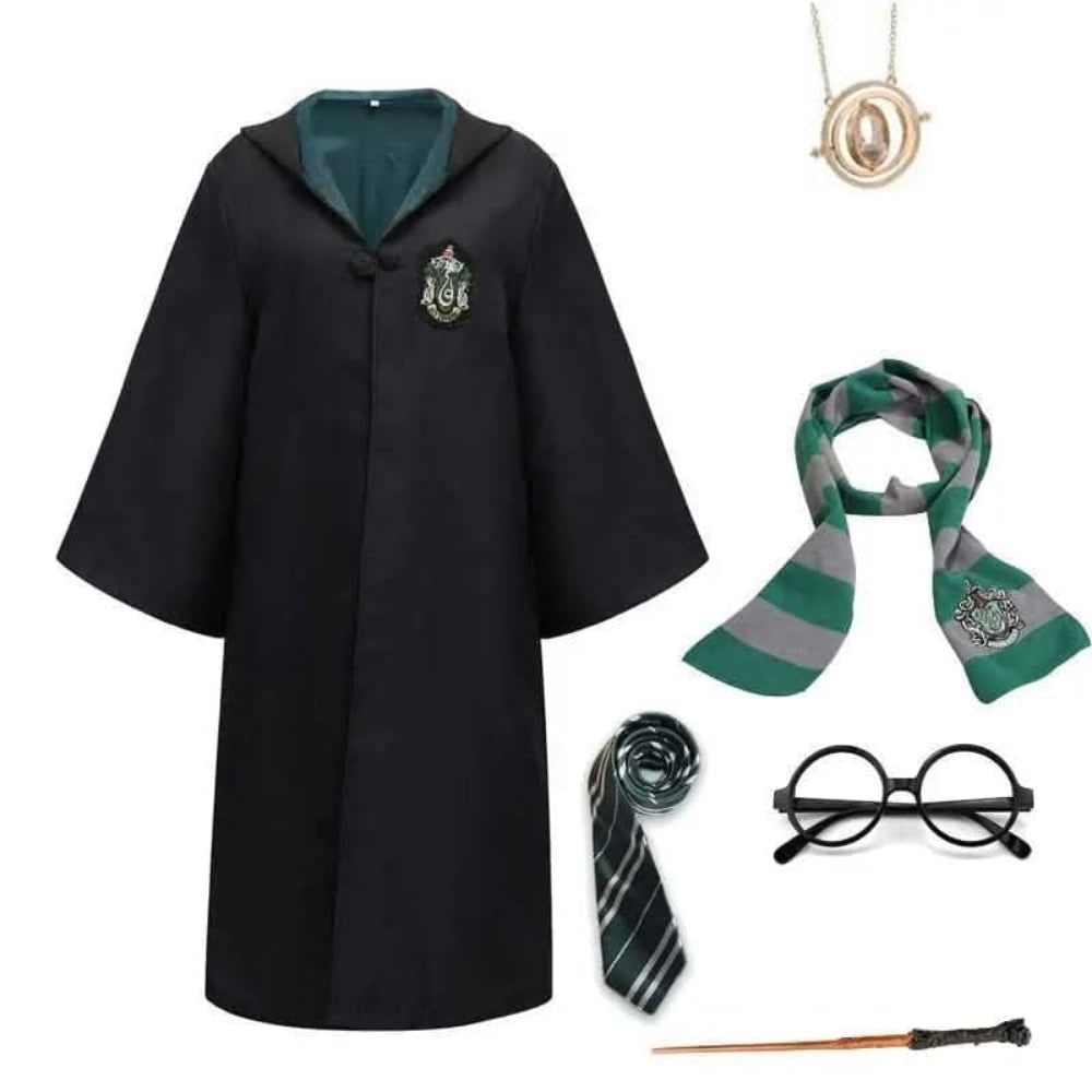 Wizard Robe Costume with Embroidered Crest and Hood - Image 7