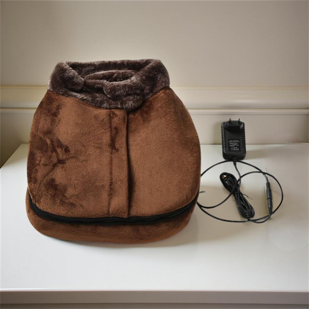 Women's Electric Foot Massager Machine with Shiatsu Vibration Heat and Plush Heated Warmer Spa - Image 3