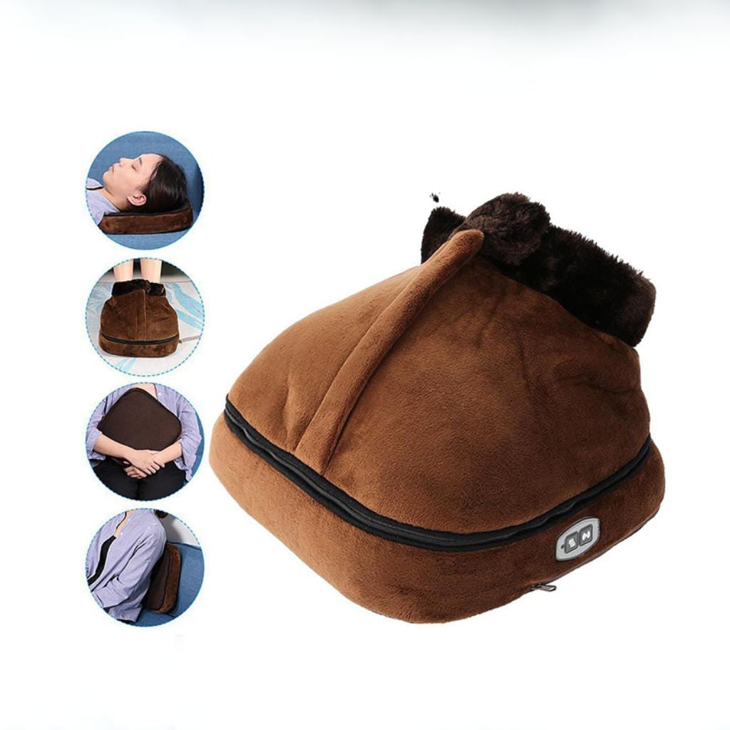 Women's Electric Foot Massager Machine with Shiatsu Vibration Heat and Plush Heated Warmer Spa - Image 5