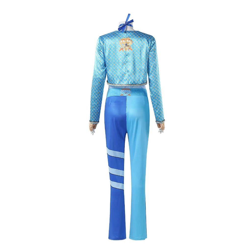 Women's Halloween Costume Cosplay Character with Cropped Jacket and Pants Two Piece Set - Image 4