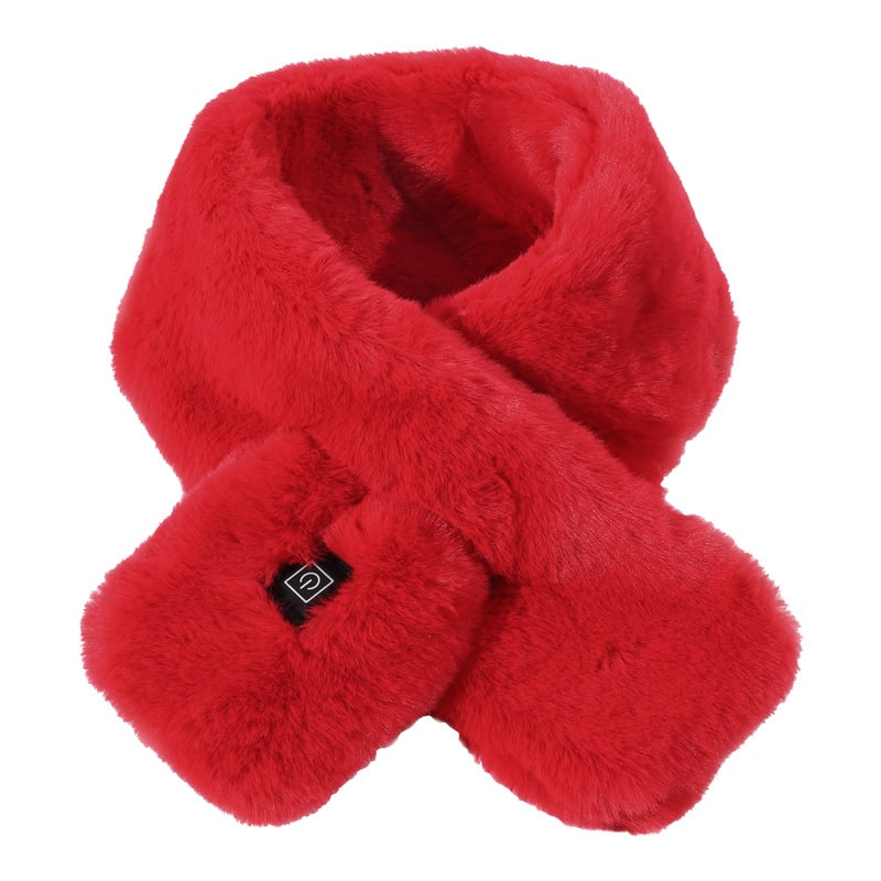 Women's Heated Scarf and Neck Wrap with Faux Fur USB Electric Warming Pad Three-Gear Temperature Control - Image 5
