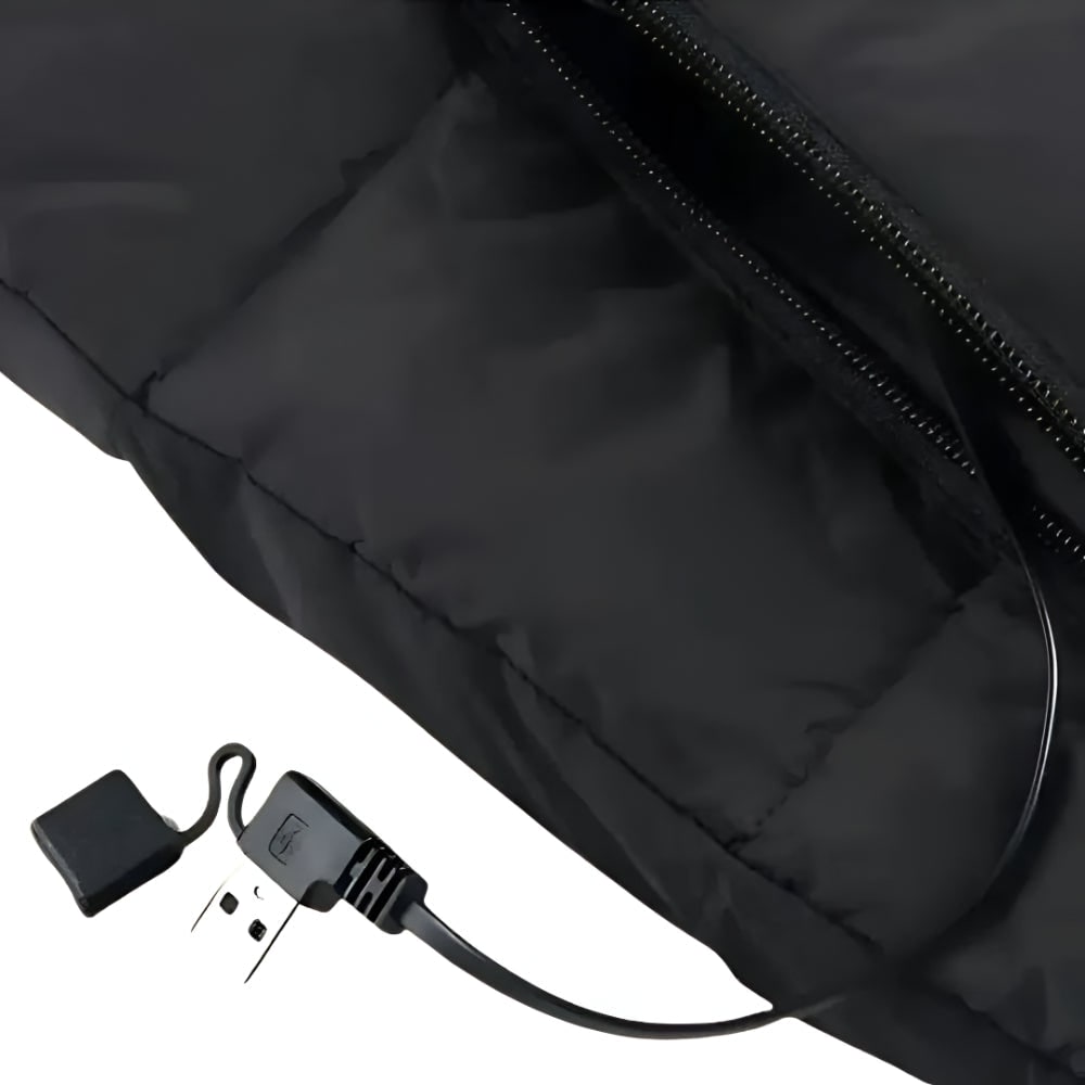 Women's Heated Vest with Electric Quilted Design and Stand Collar for Lightweight - Image 8