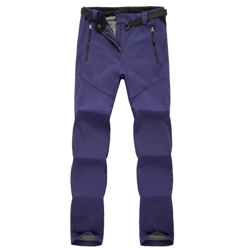 Women's Hiking Trekking and Climbing Pants with Fleece Lining and Zippered Pockets - Image 11