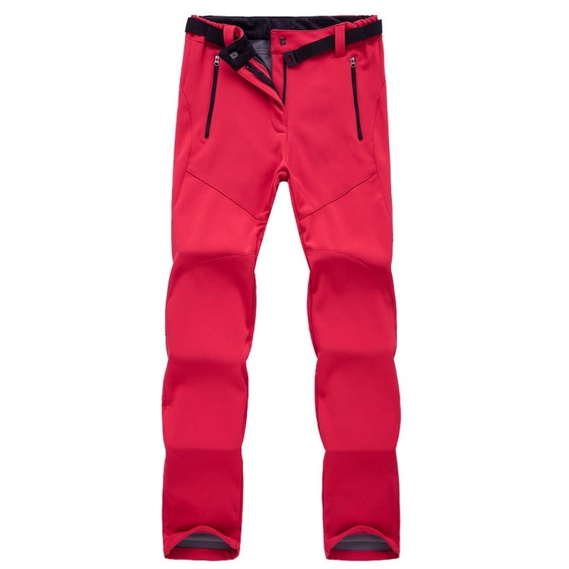 Women's Hiking Trekking and Climbing Pants with Fleece Lining and Zippered Pockets - Image 14