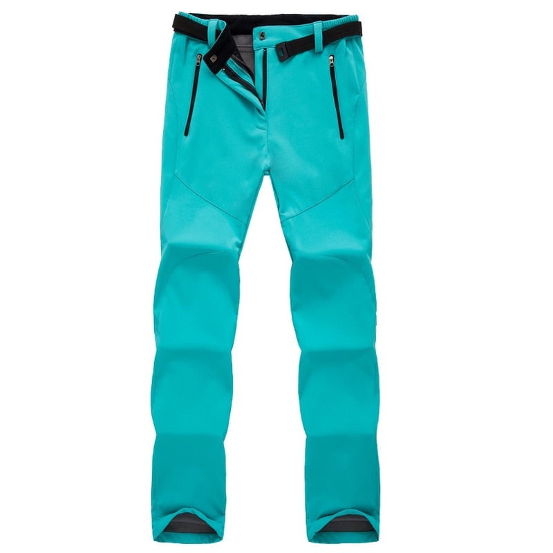 Women's Hiking Trekking and Climbing Pants with Fleece Lining and Zippered Pockets - Image 16