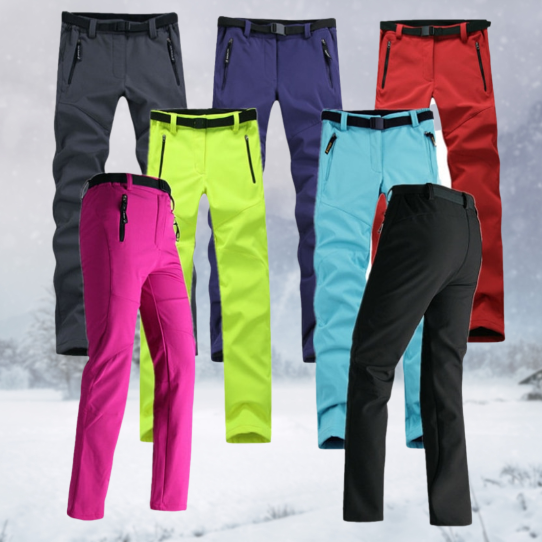 Women's Hiking Trekking and Climbing Pants with Fleece Lining and Zippered Pockets - Image 7