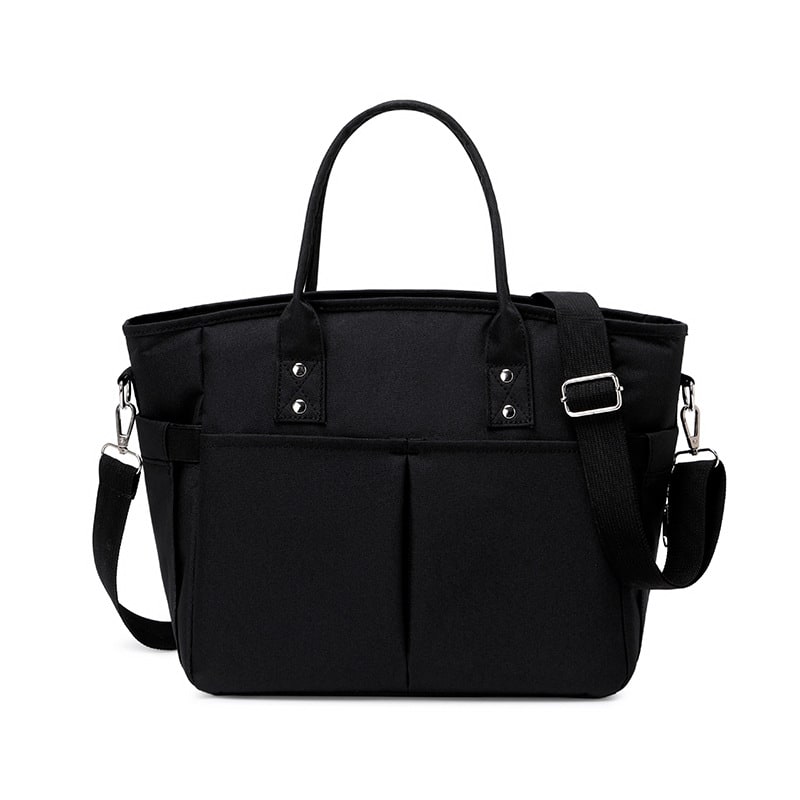 Women's Insulated Lunch Bag Tote with Shoulder Strap and Front Pockets - Image 1